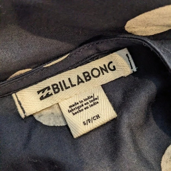 BILLABONG Polka Dot Jumpin Jumper Flare Pants Jumpsuit size S - Picture 5 of 8